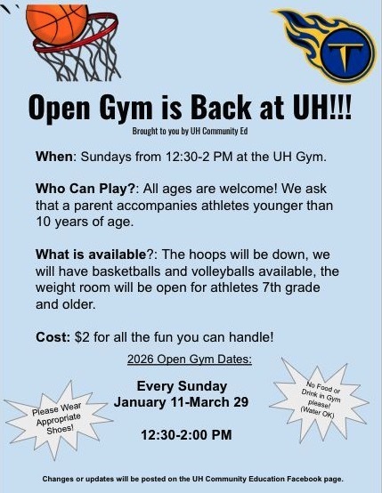 Open gym brochure