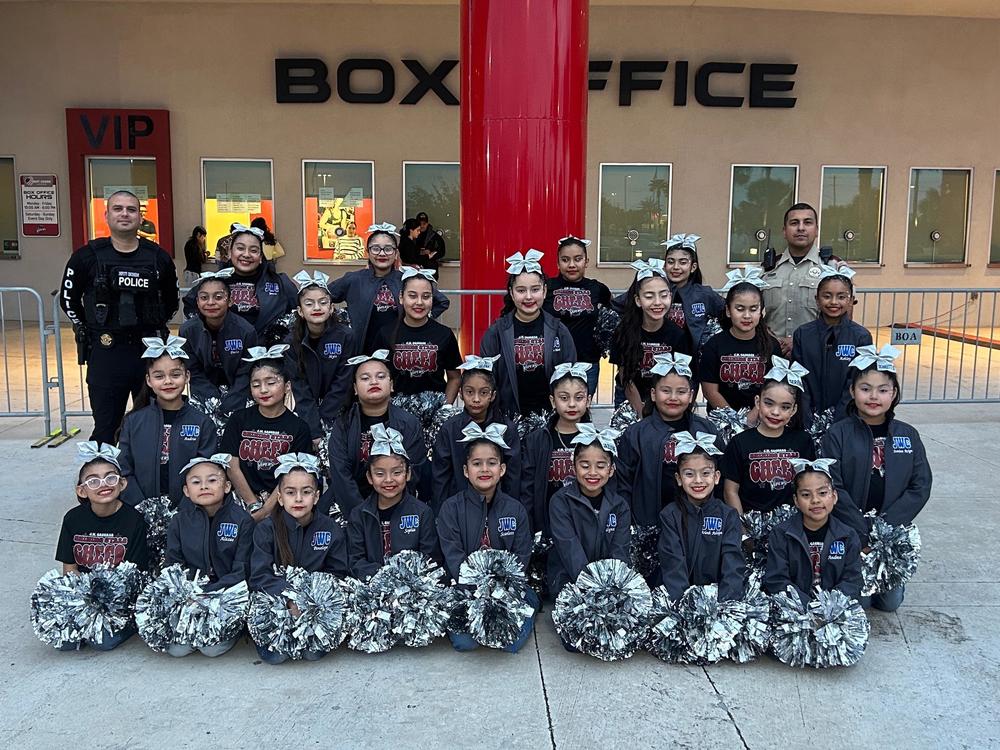 JWC cheerleaders at the Vipers Game.