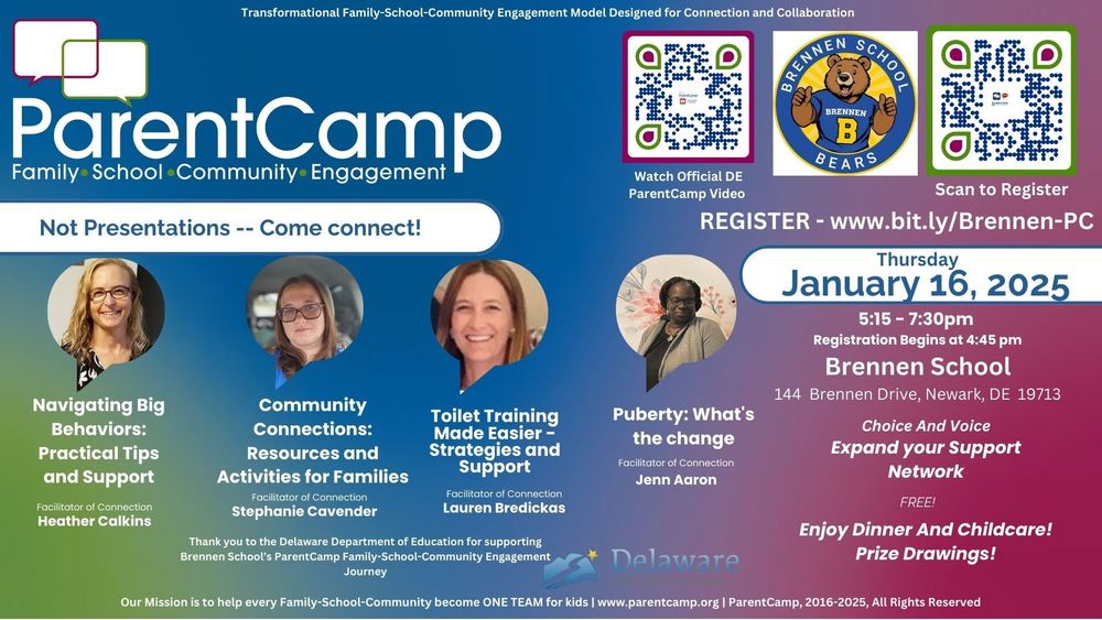 Register now for Brennen School’s January 16th ParentCamp!