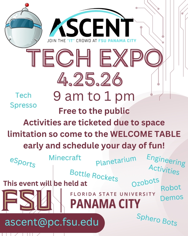 Flyer advertising a tech expo