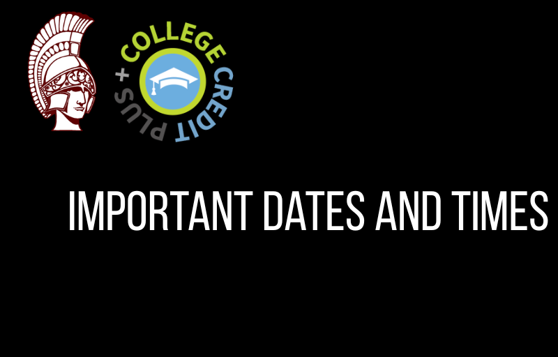 College Credit Plus important dates 