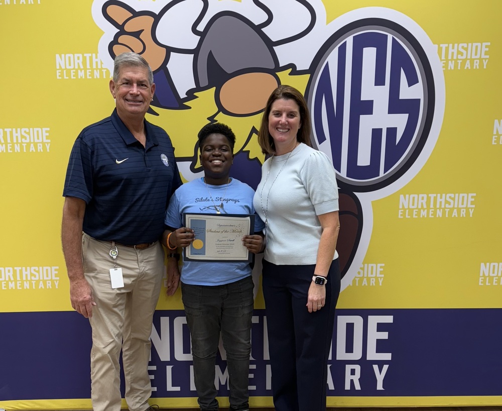 Superintendent, student, and principal