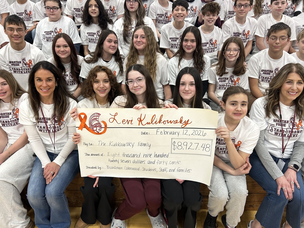 Stand Strong With Levi Shirts and Donation Check