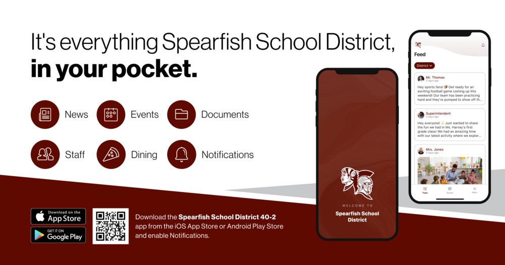 Image about the new Spearfish School District App