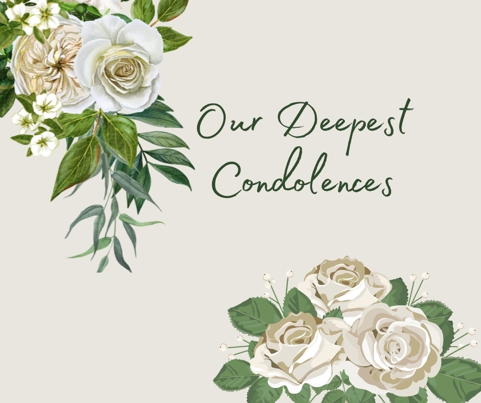 condolences banner