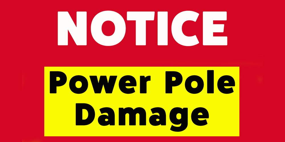 Power Pole Damage