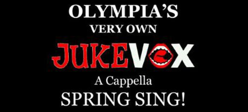 Olympia's JukeVox A Capella Spring Sing poster