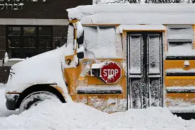 Snowy Bus