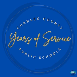 CCPS Years of Service in a circle with a blue background