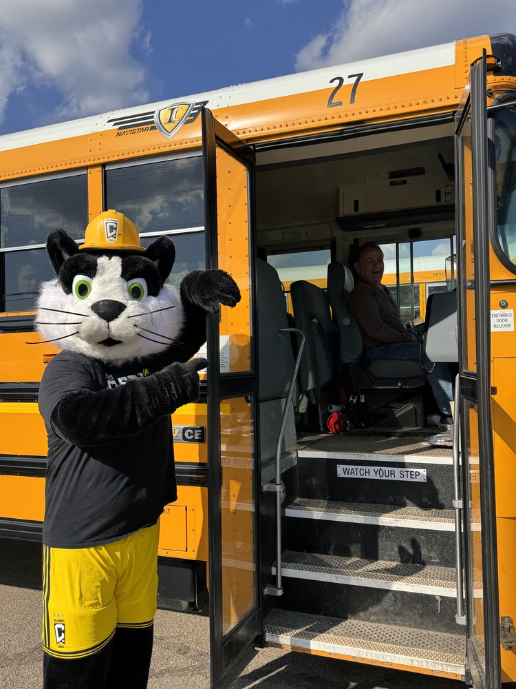 Crew Cat and Bus driver
