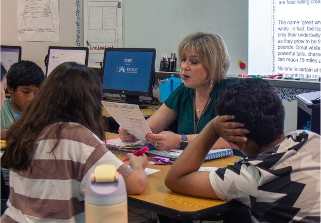 students working