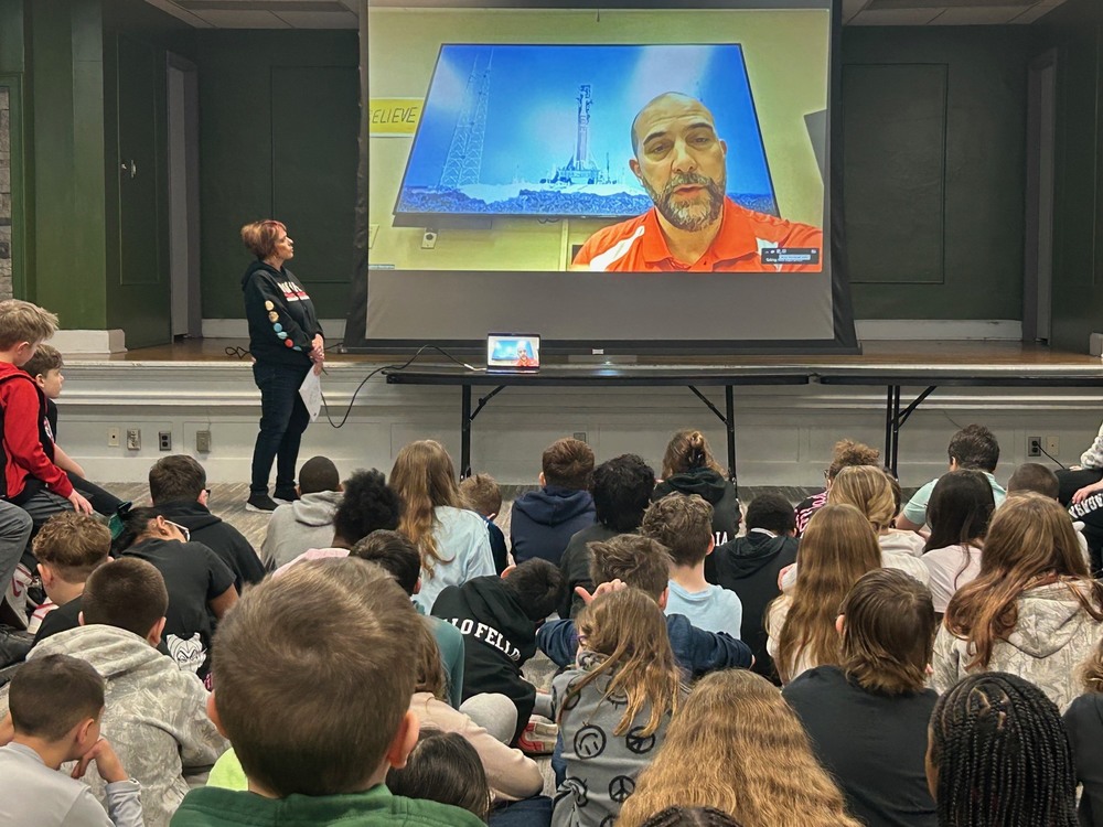 NASA Engineer Nick Mastramico Zooms with students