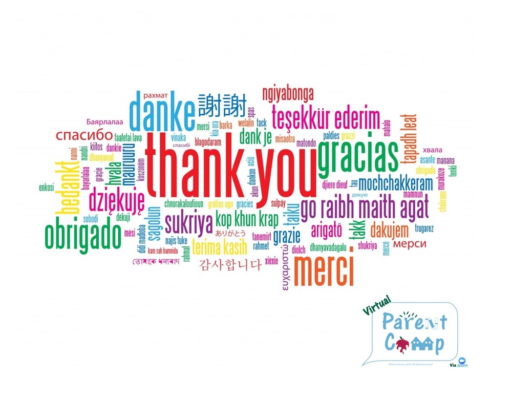 banner of thank you in different languages