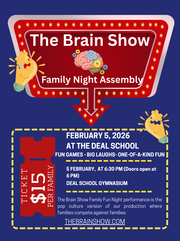 Brain Show Family Night Flyer