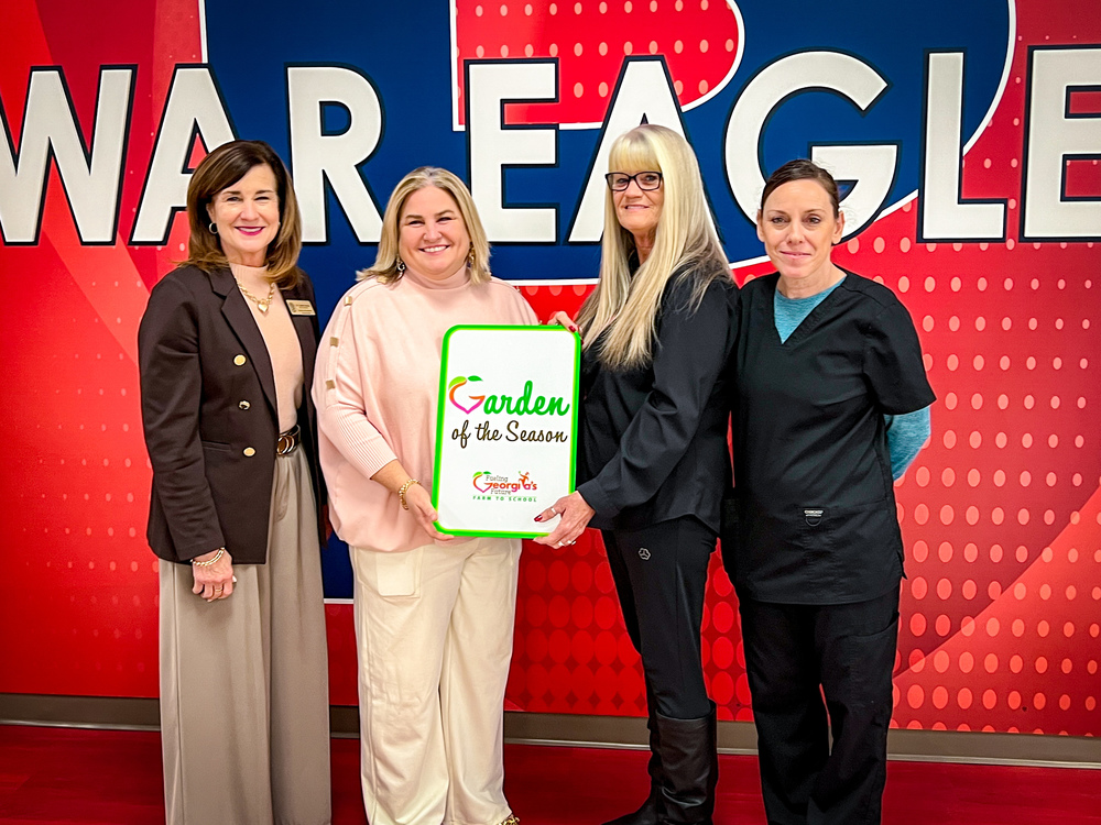 GaDOE presenting PCES the Garden of the Season Award