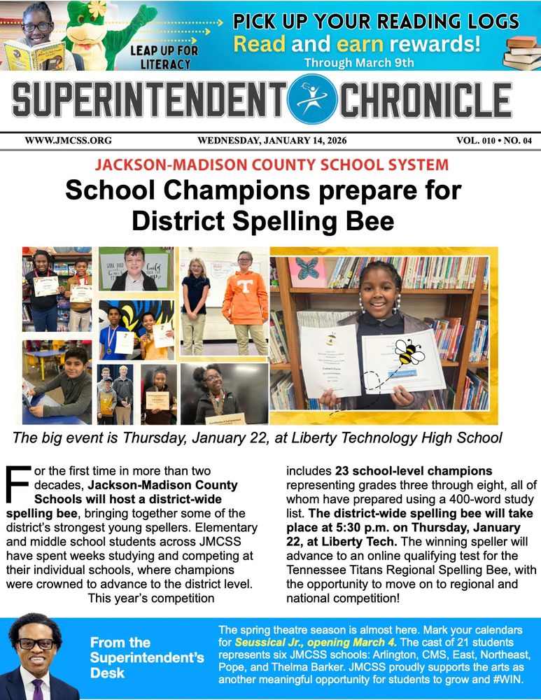 Superintendent Chronicle, January 14, 2025