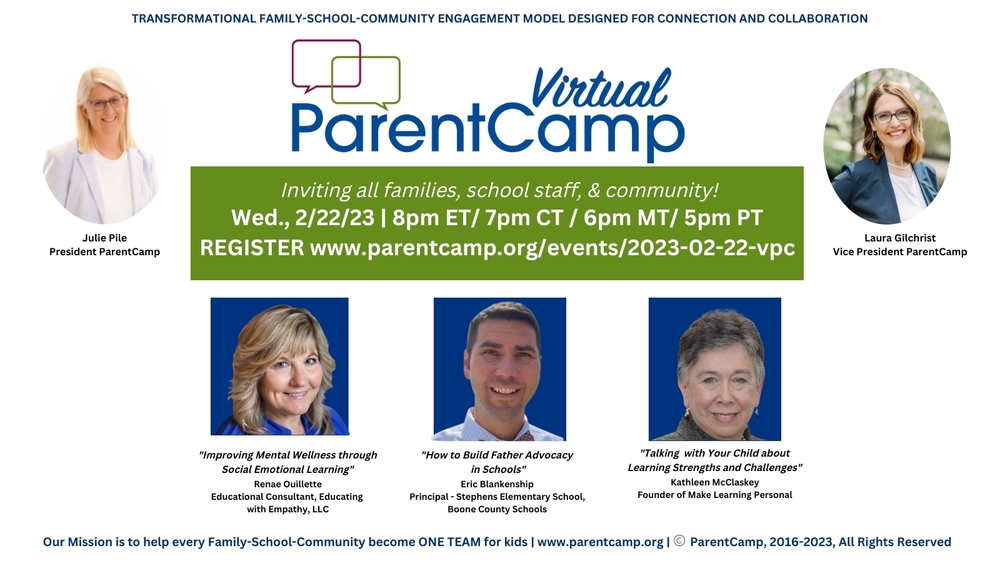 virtual parent camp banner
