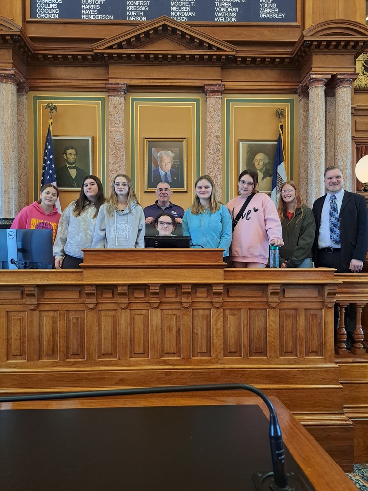Students at the Iowa State Capitol