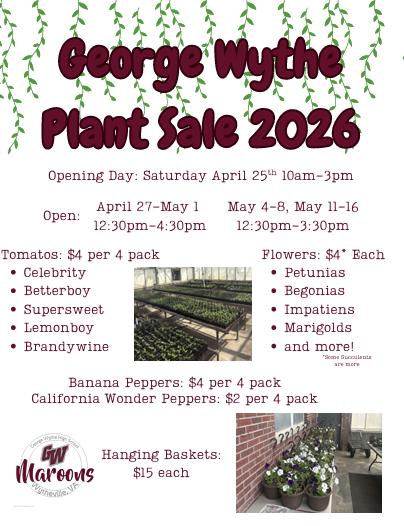 GWHS Plant Sale Flyer