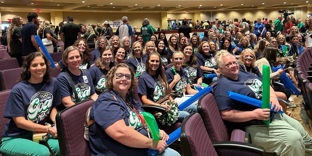 Teachers at Back to School Bash