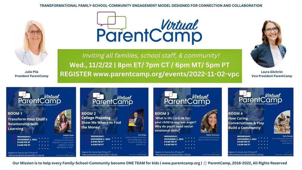 virtual parent camp banner