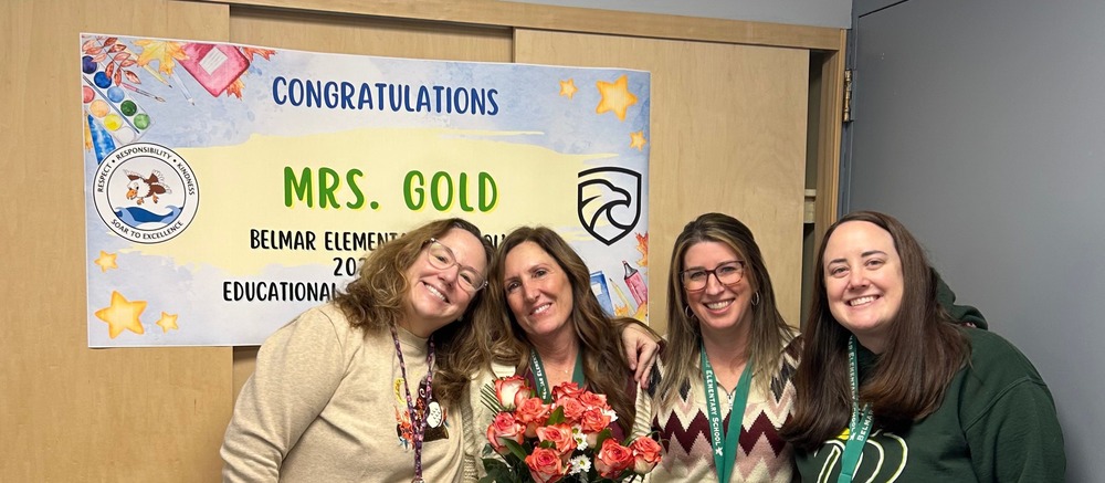 Congratulations Mrs. Gold  - BES Educational Support Professional of the year