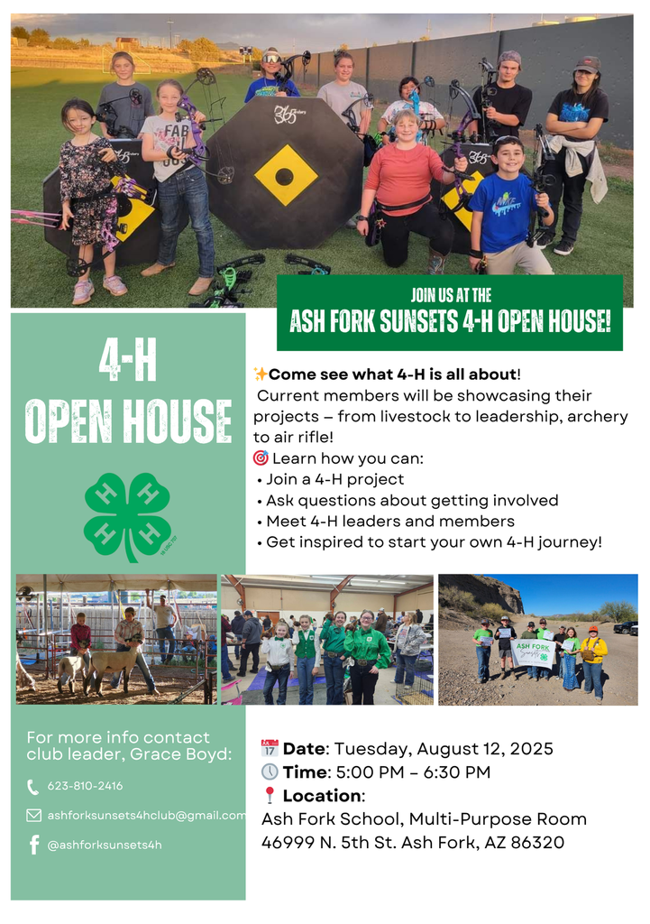 4-H Open House Flyer