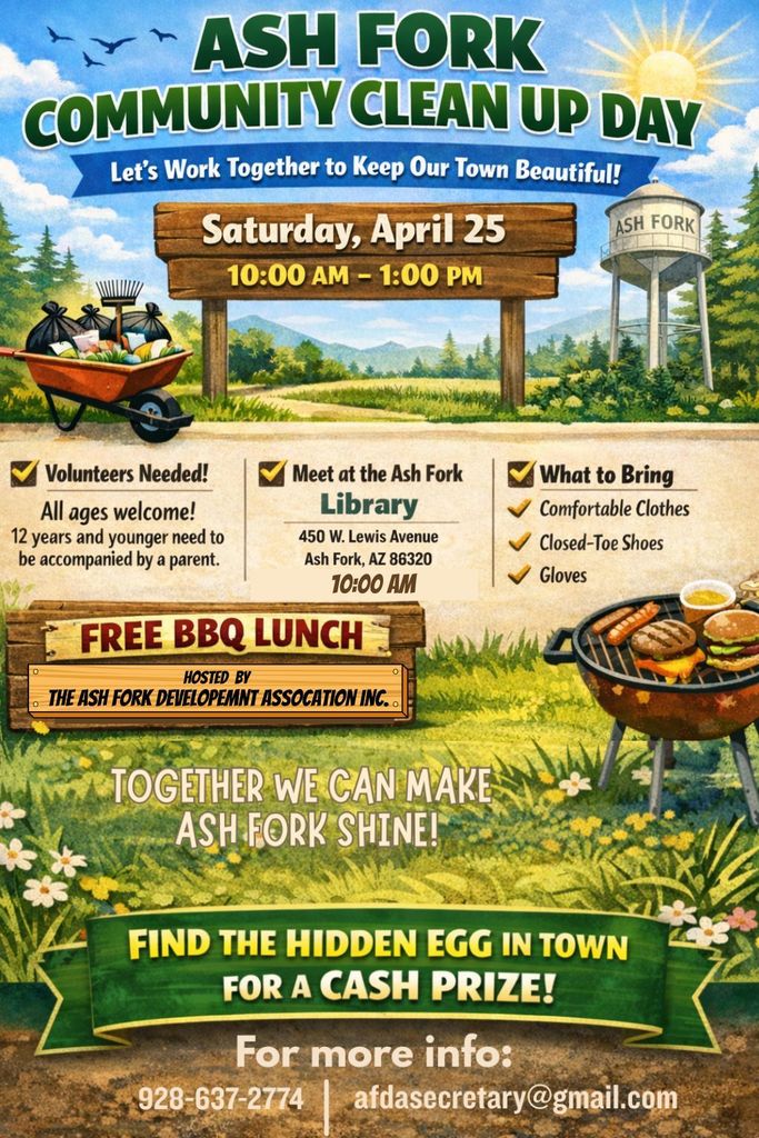 Ash Fork Clean up Day Flyer