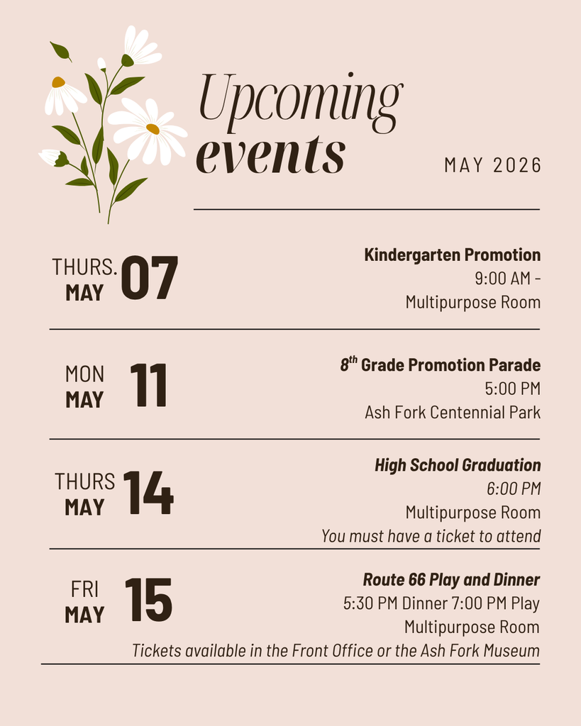 Upcoming Events in May