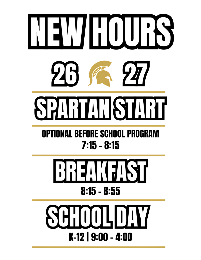 New 2026/2027 Hours