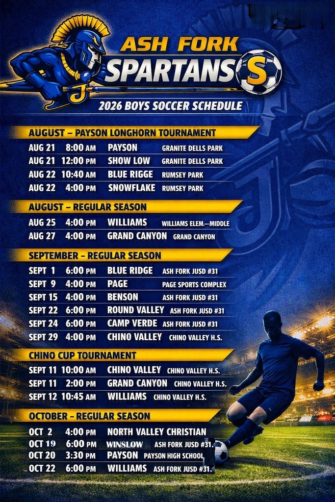 High School Soccer Schedule