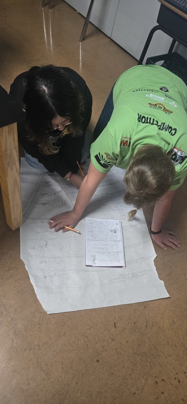 6th Grade working in class