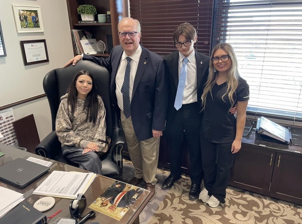 Landen & Christine with Rep. Danny Williams