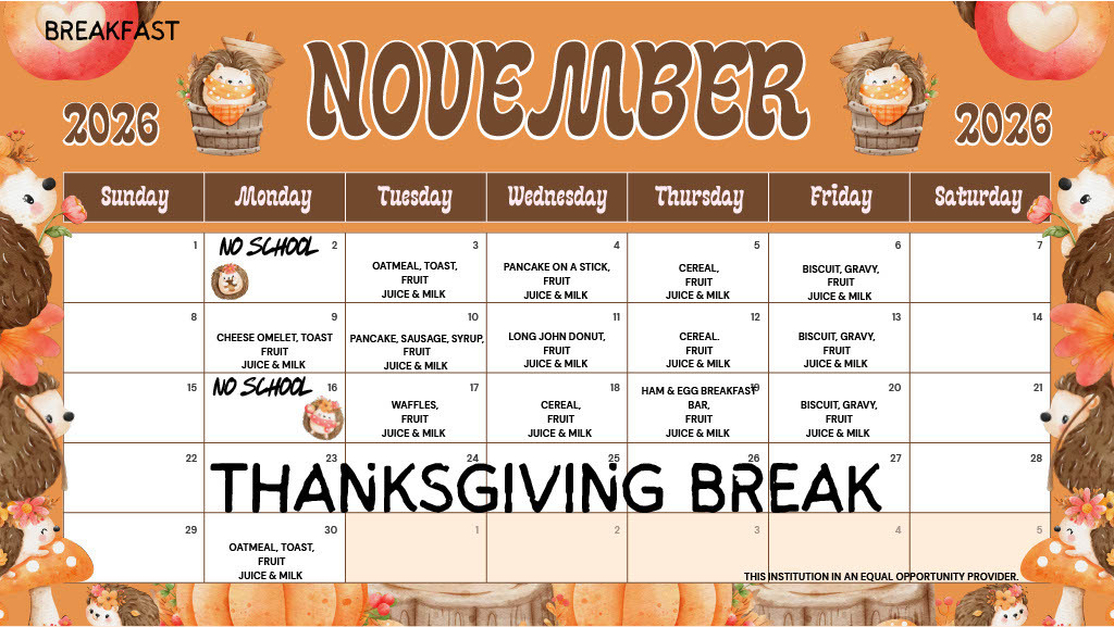 November Menu