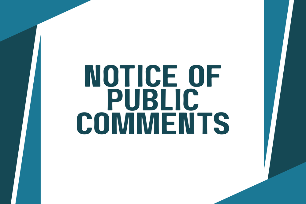 Notice of Public Comments