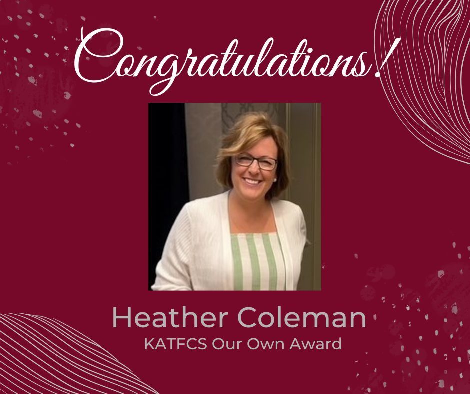 Congratulations Heather Coleman!