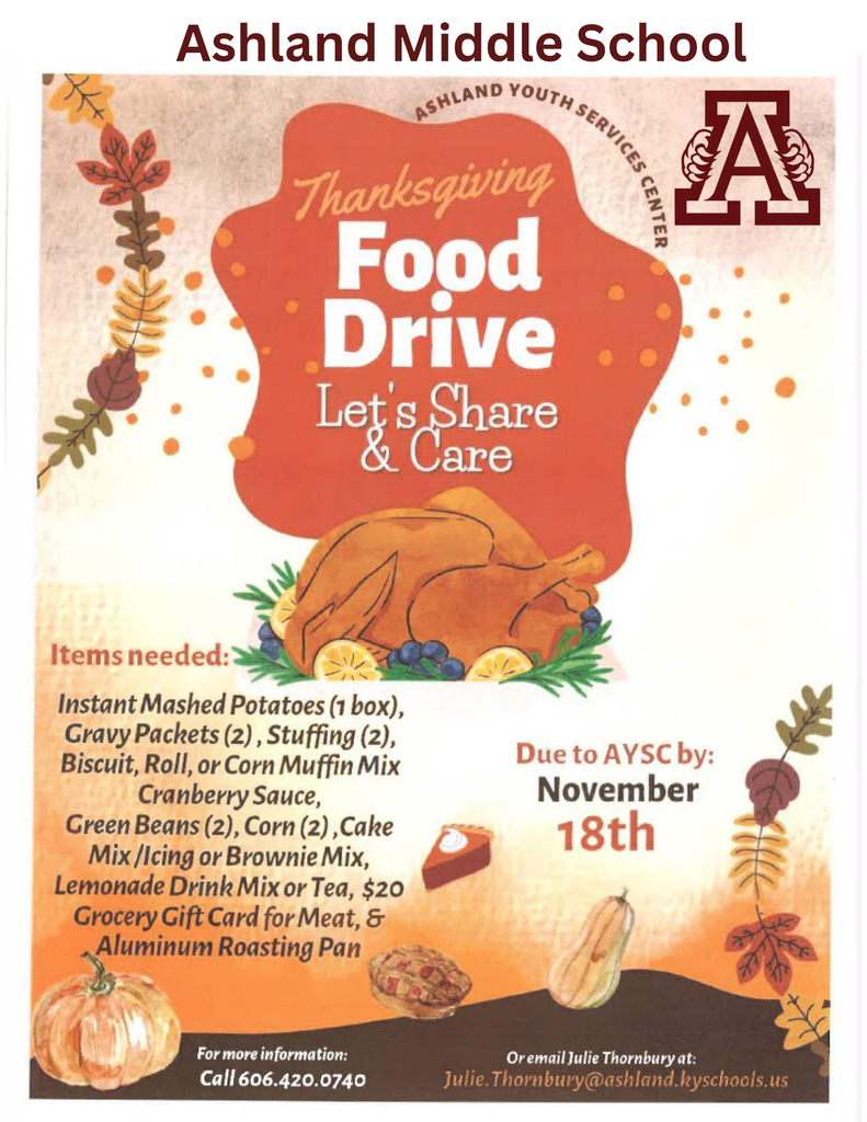 Thanksgiving Food Drive Flyer