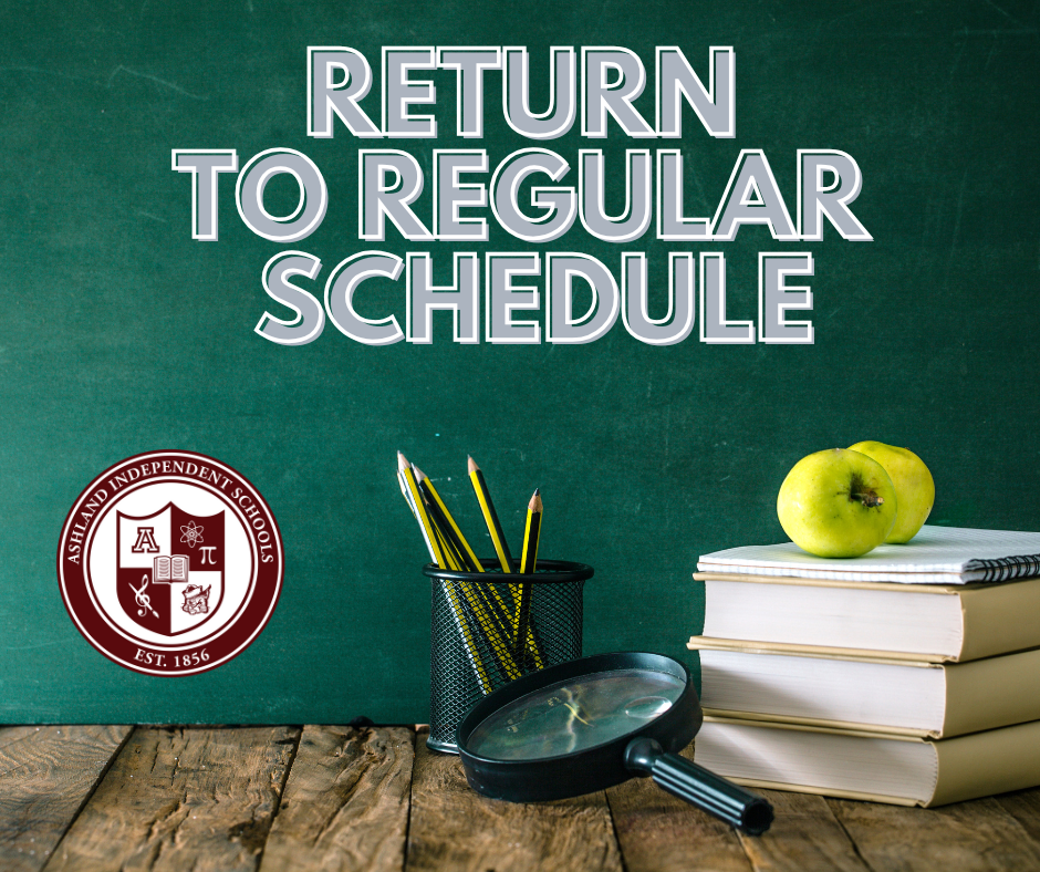 Return to regular schedule