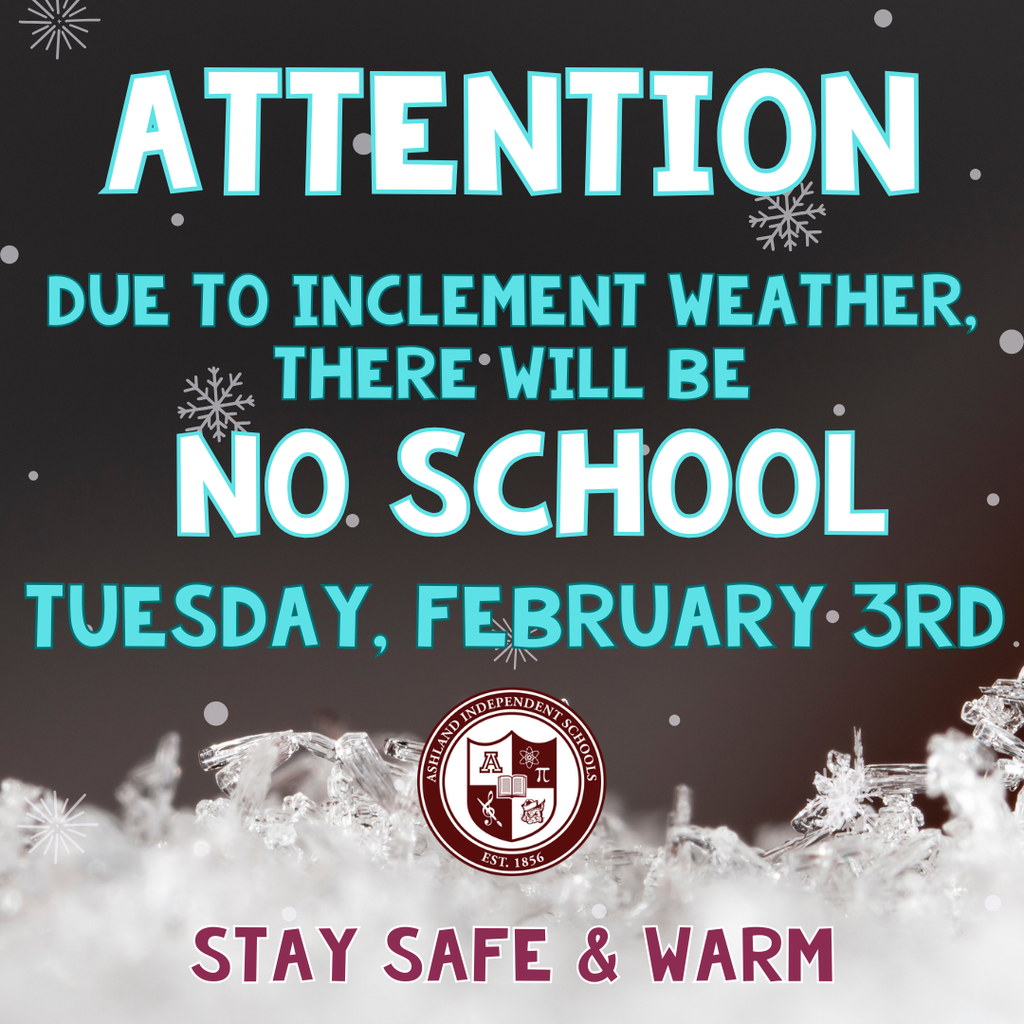 No School on Tuesday, February 3rd
