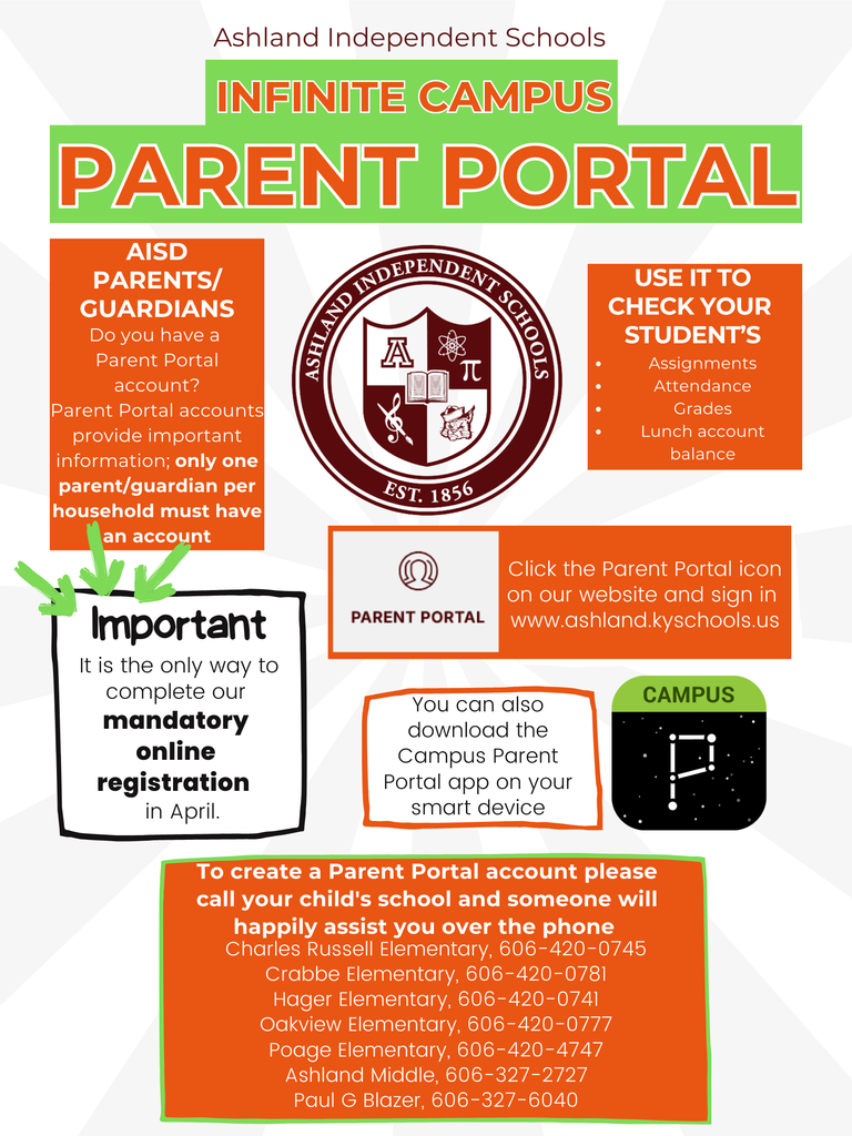 Infinite Campus Parent Portal information