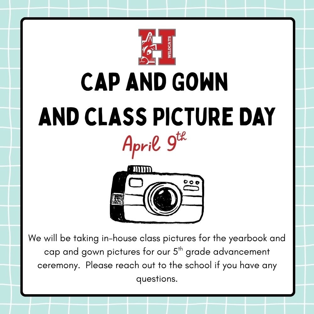 📸 April 9th: Class Picture Day