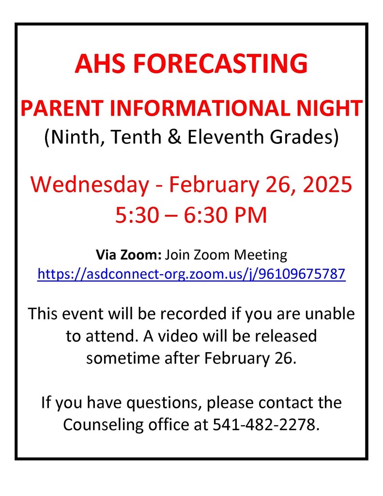 AHS Forecasting