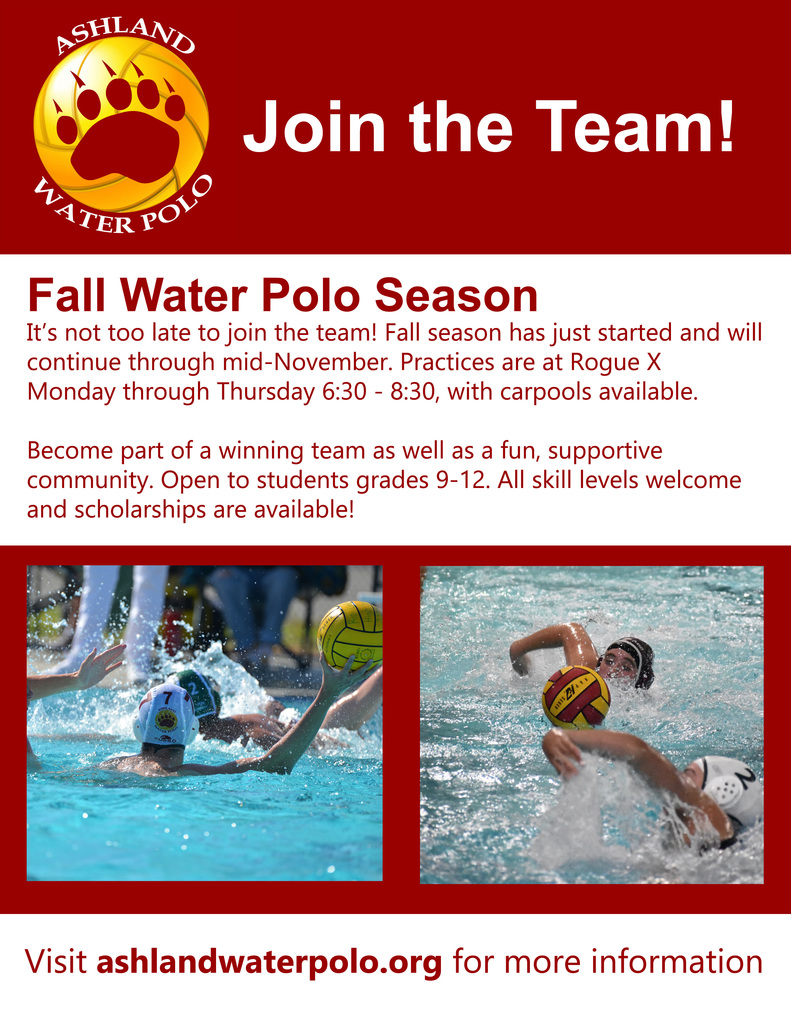 English Water Polo Flyer