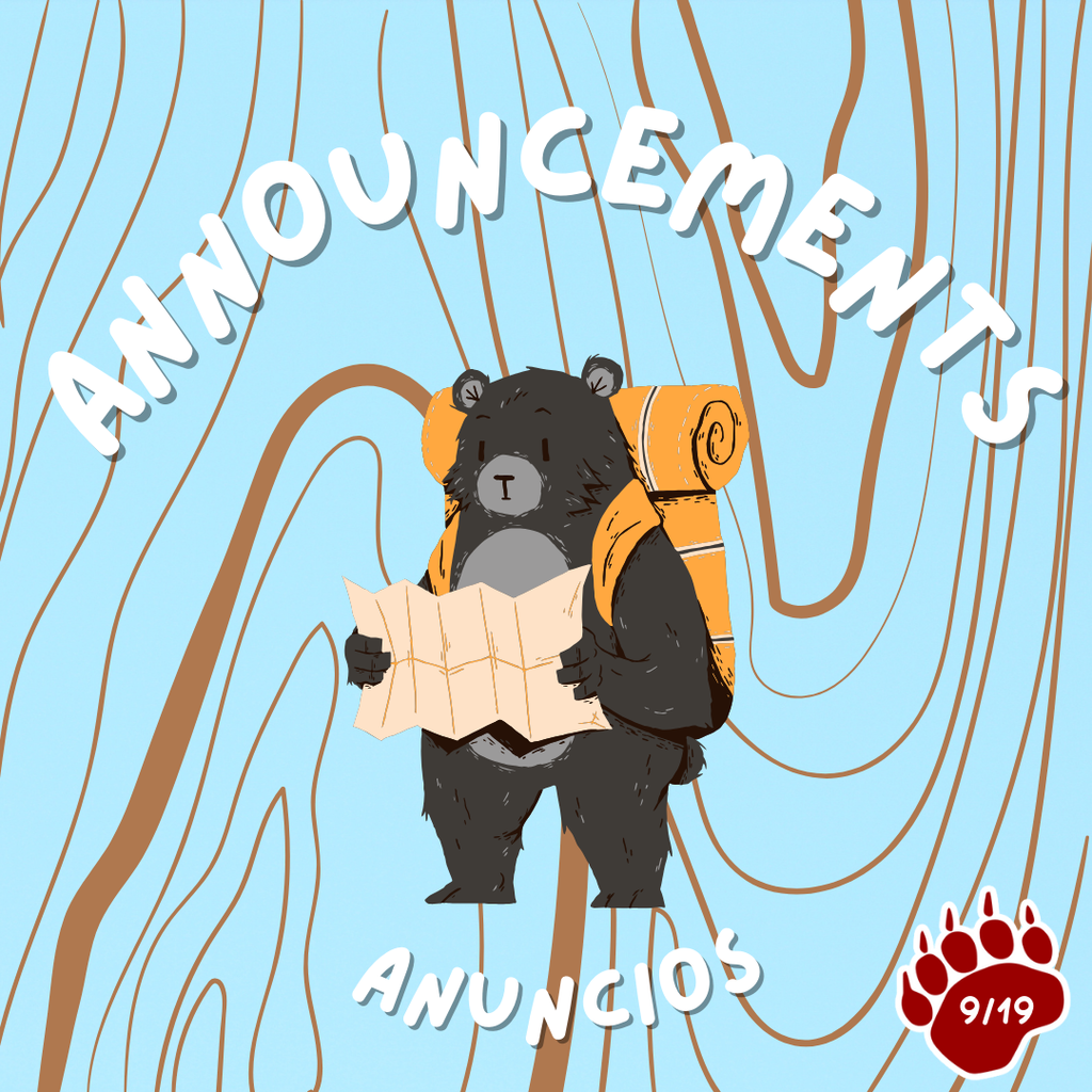 Announcements 9.19.25