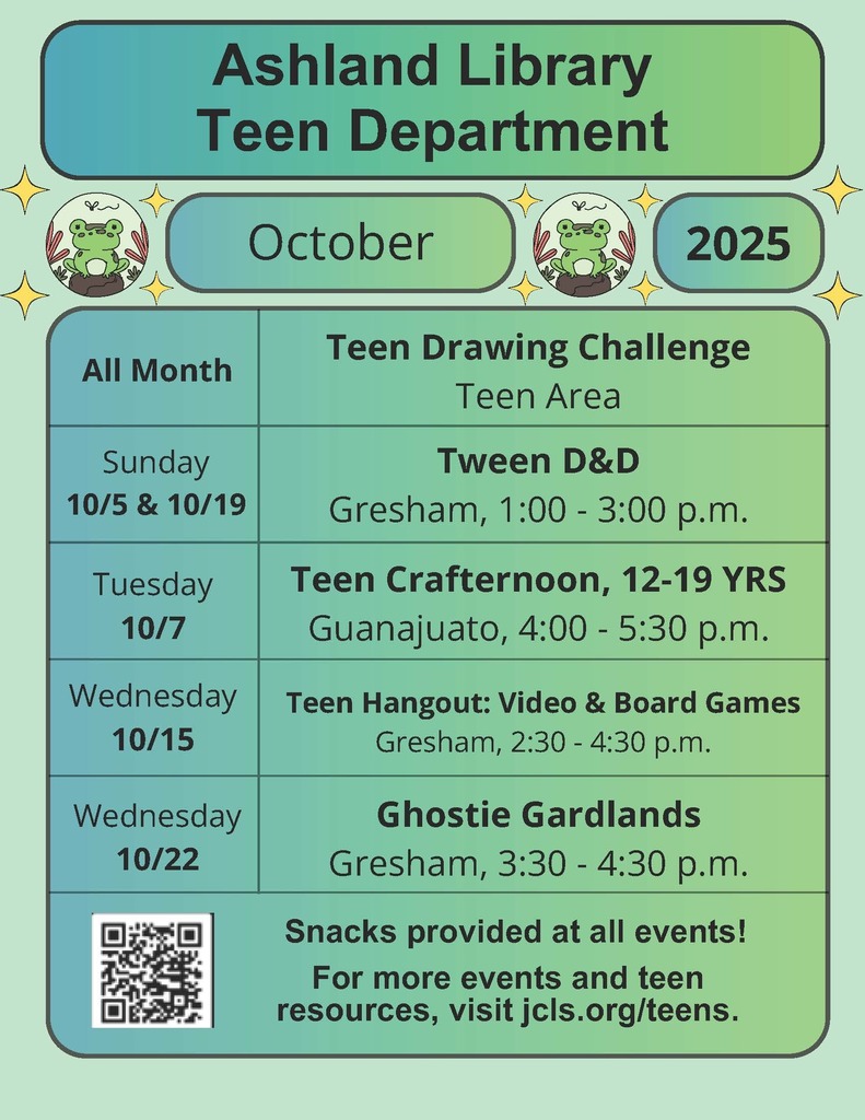 Teen Library Department English