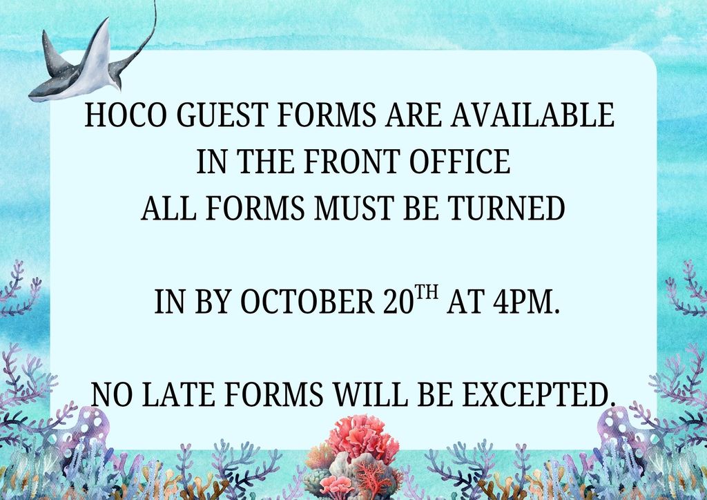 Hoco Guest Forms
