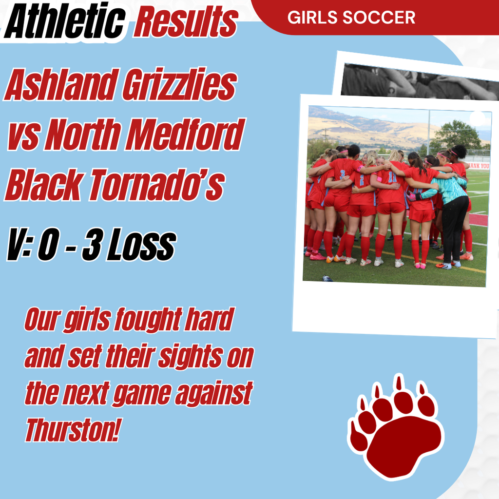 AHS Girls Soccer Results 10-1-25