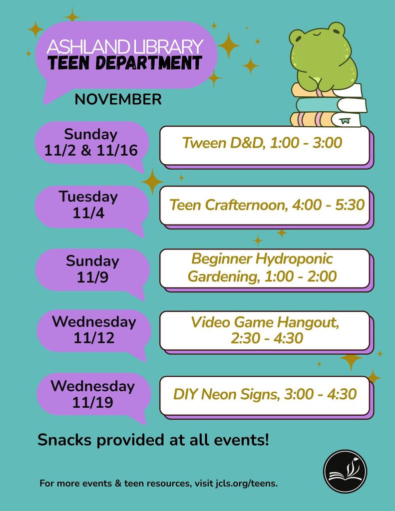 Teen Library Events 