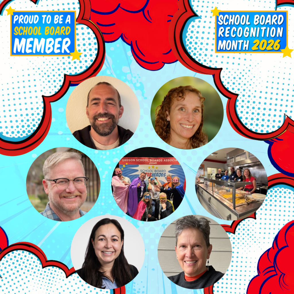 Graphic with pictures of the Ashland School District Board of Directors 