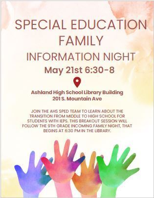 Special Education Family Night